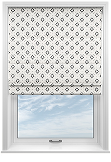 Huaraz Velvet, Black - Roman Blind
